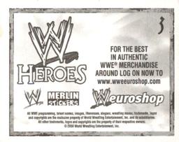 2008 Merlin WWE Heroes Stickers #3 ECW Logo Back