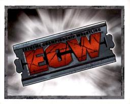 2008 Merlin WWE Heroes Stickers #3 ECW Logo Front