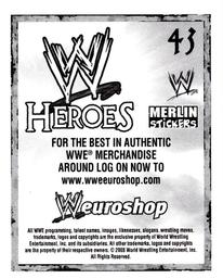 2008 Merlin WWE Heroes Stickers #43 Michelle McCool Back
