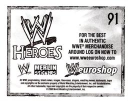 2008 Merlin WWE Heroes Stickers #91 Matt Hardy Back