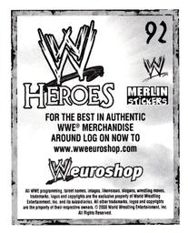 2008 Merlin WWE Heroes Stickers #92 CM Punk Back