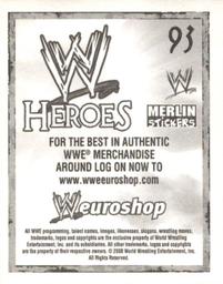 2008 Merlin WWE Heroes Stickers #93 CM Punk Back