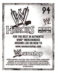 2008 Merlin WWE Heroes Stickers #94 CM Punk Back