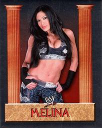 2008 Merlin WWE Heroes Stickers #109 Melina Front