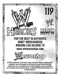 2008 Merlin WWE Heroes Stickers #119 Elijah Burke Back