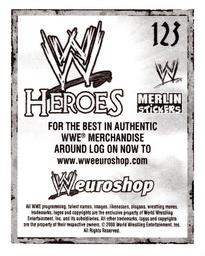 2008 Merlin WWE Heroes Stickers #123 Elijah Burke Back