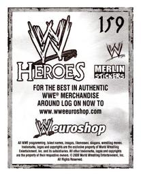 2008 Merlin WWE Heroes Stickers #159 Chris Jericho Back