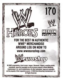 2008 Merlin WWE Heroes Stickers #170 Chavo Guerrero Back
