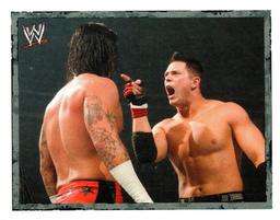 2008 Merlin WWE Heroes Stickers #214 CM Punk / The Miz Front