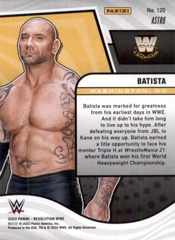 2022 Panini Revolution WWE - Astro #120 Batista Back