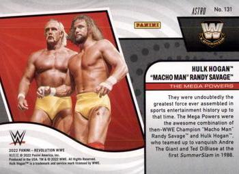 2022 Panini Revolution WWE - Astro #131 Macho Man Randy Savage / Hulk Hogan Back