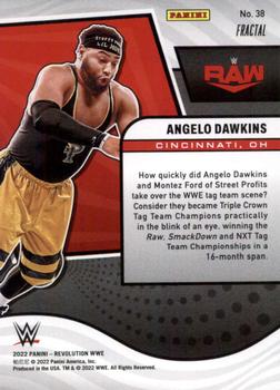 2022 Panini Revolution WWE - Fractal #38 Angelo Dawkins Back