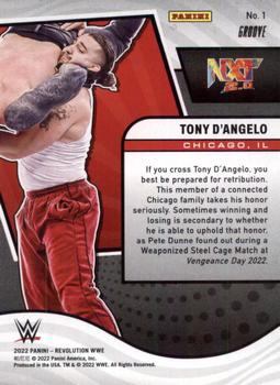 2022 Panini Revolution WWE - Groove #1 Tony D'Angelo Back