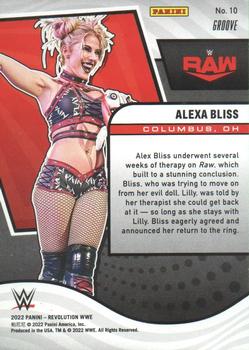 2022 Panini Revolution WWE - Groove #10 Alexa Bliss Back