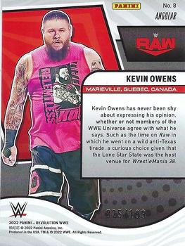 2022 Panini Revolution WWE - Angular #8 Kevin Owens Back