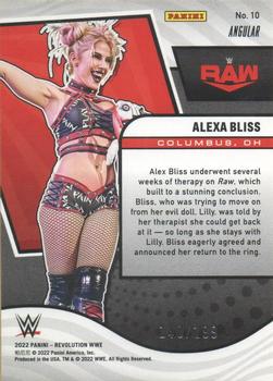 2022 Panini Revolution WWE - Angular #10 Alexa Bliss Back