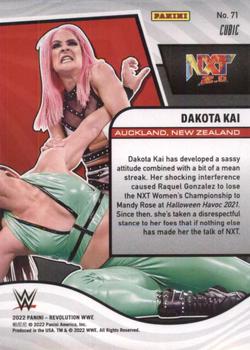 2022 Panini Revolution WWE - Cubic #71 Dakota Kai Back