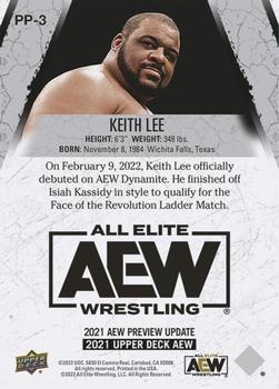 2021 Upper Deck AEW - First Edition Previews #PP-3 Keith Lee Back