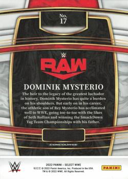 2022 Panini Select WWE #17 Dominik Mysterio Back