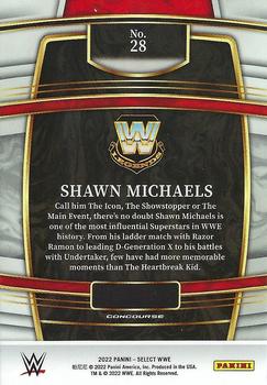 2022 Panini Select WWE #28 Shawn Michaels Back