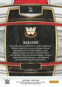 2022 Panini Select WWE #46 Rikishi Back