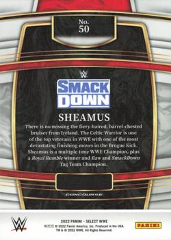 2022 Panini Select WWE #50 Sheamus Back