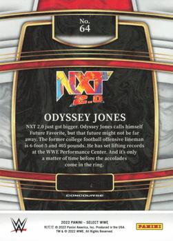 2022 Panini Select WWE #64 Odyssey Jones Back