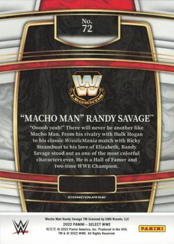 2022 Panini Select WWE #72 Macho Man Randy Savage Back