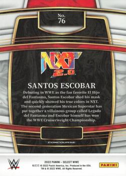 2022 Panini Select WWE #76 Santos Escobar Back