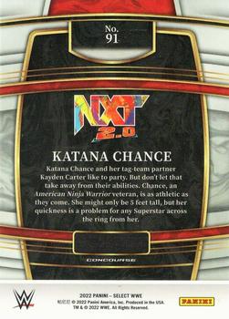 2022 Panini Select WWE #91 Katana Chance Back