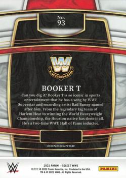 2022 Panini Select WWE #93 Booker T Back