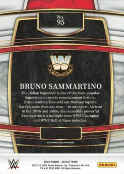 2022 Panini Select WWE #95 Bruno Sammartino Back