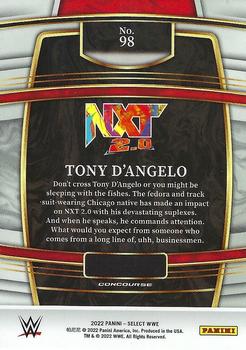 2022 Panini Select WWE #98 Tony D'Angelo Back