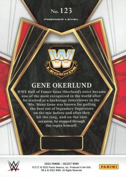 2022 Panini Select WWE #123 Gene Okerlund Back
