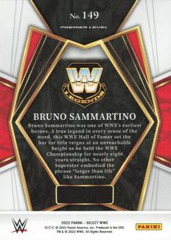2022 Panini Select WWE #149 Bruno Sammartino Back