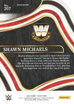 2022 Panini Select WWE #207 Shawn Michaels Back