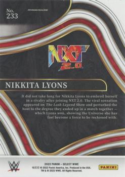 2022 Panini Select WWE #233 Nikkita Lyons Back