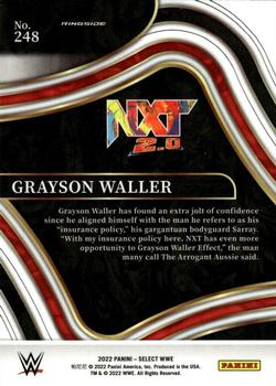 2022 Panini Select WWE #248 Grayson Waller Back