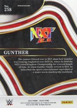 2022 Panini Select WWE #258 Gunther Back