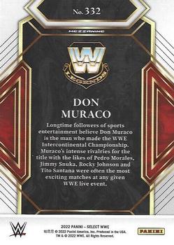 2022 Panini Select WWE #332 Don Muraco Back