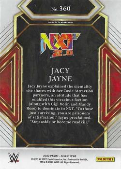 2022 Panini Select WWE #360 Jacy Jayne Back