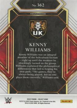 2022 Panini Select WWE #362 Kenny Williams Back