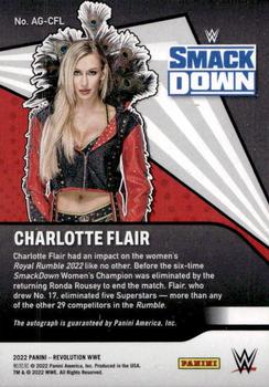 2022 Panini Revolution WWE - Autographs #AG-CFL Charlotte Flair Back