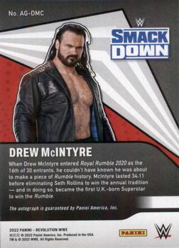 2022 Panini Revolution WWE - Autographs #AG-DMC Drew McIntyre Back