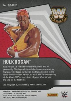 2022 Panini Revolution WWE - Autographs #AG-HHG Hulk Hogan Back