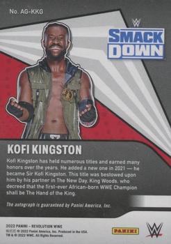 2022 Panini Revolution WWE - Autographs #AG-KKG Kofi Kingston Back