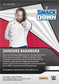 2022 Panini Revolution WWE - Autographs #AG-SKN Shinsuke Nakamura Back