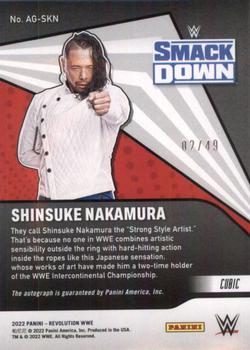 2022 Panini Revolution WWE - Autographs Cubic #AG-SKN Shinsuke Nakamura Back