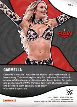 2022 Panini Revolution WWE - Shock Wave #3 Carmella Back