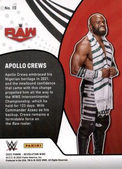 2022 Panini Revolution WWE - Vortex #10 Apollo Crews Back